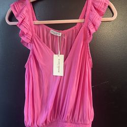 Pink Ramy Brook Top Large NEW Tag $295