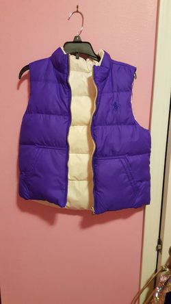 Girl's Ralph Lauren/Polo reversible bubble jacket