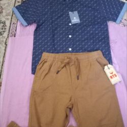 New With Tags High-quality Brand Boy's Set Of 2 Pieces Size 10-12 Years Old $20