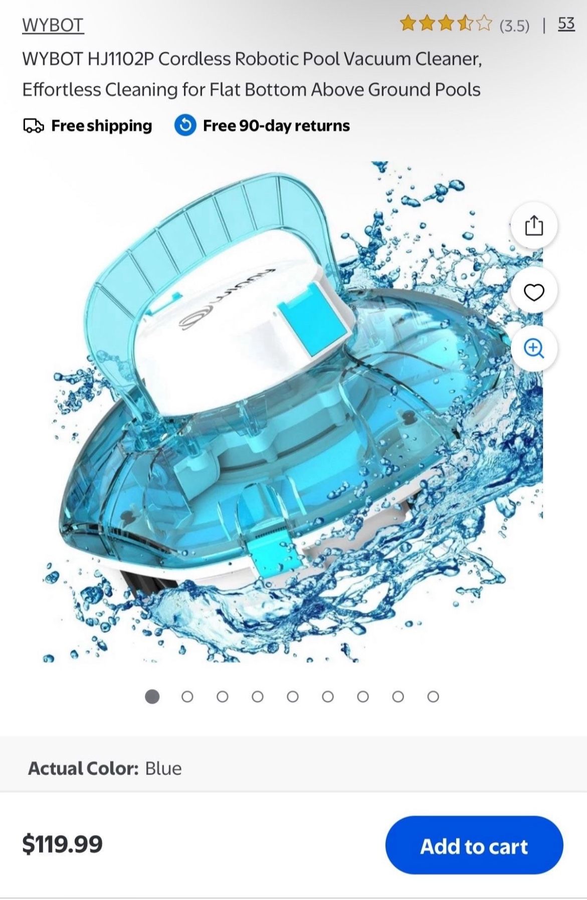 Cordless Robotic Pool Vacuum Cleaner