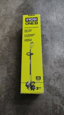 NEW RYOBI P2705BTL 18V ONE+ 8" CULTIVATOR TILLER - TOOL ONLY