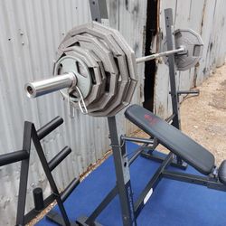 Marcy Olympic weight bench / Gym / Gymnasio / Pesas / Fitness / Bench Press / Weight Tree