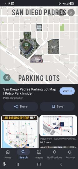 Padres Parkade Parking for Tonight $50