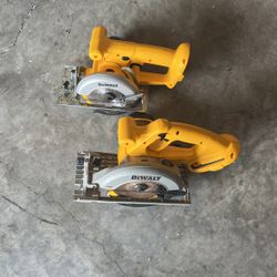 Dewalt 18v Circular Saw Model DC390 6-1/2” And Dewalt DW936 5-3/8” Both 18v Bare Tools  Like New $40  Each 