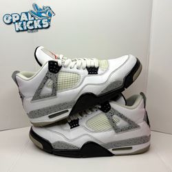 Size 10.5M - Jordan 4 “White cement” 