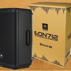 JBL Bluetooth Powered Speaker 1300 Watts Eon712 EON Series 12" PA With DSP System EON712 🚨 Payment Options Available 🚨 No Credit Needed 🚨 