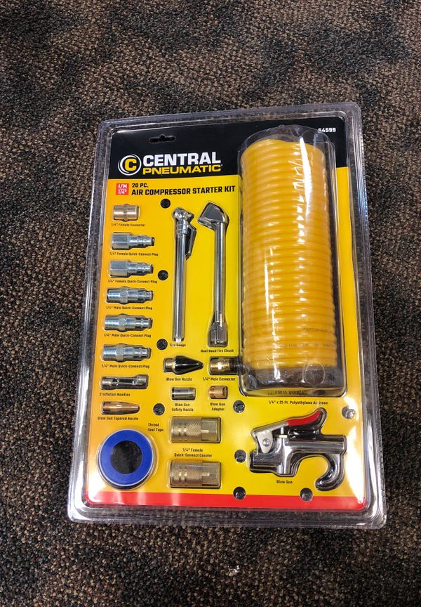 Central Pneumatic 20 pc air compressor starter kit for Sale in Gilbert