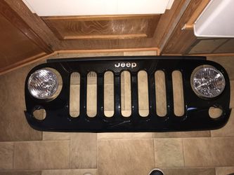 2017 Jeep Wrangler JK grill and headlights with box