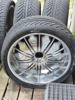 24 inch rims and center caps