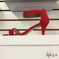 Style & Co Payceef Cerise Red Heels
