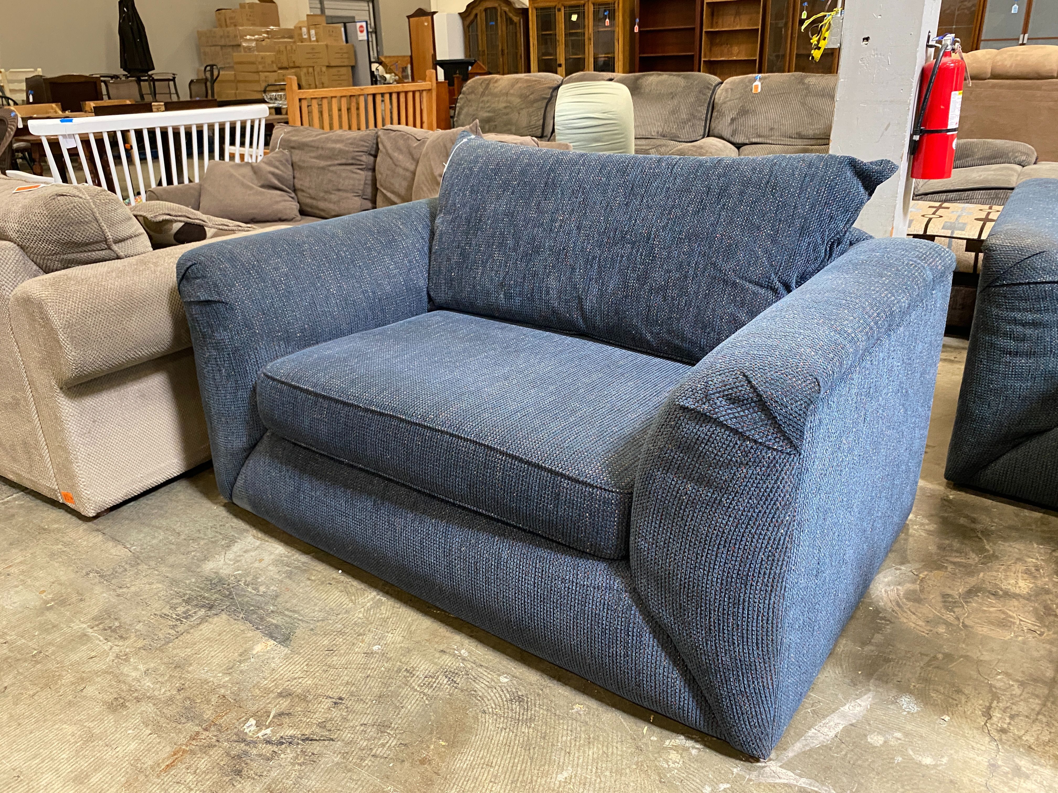 Demin Blue Extra Snuggly Loveseat