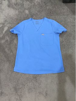Medium FIGS Ceil Blue Scrub Top
