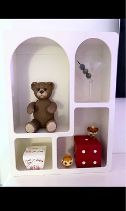Modern White Display Shelf