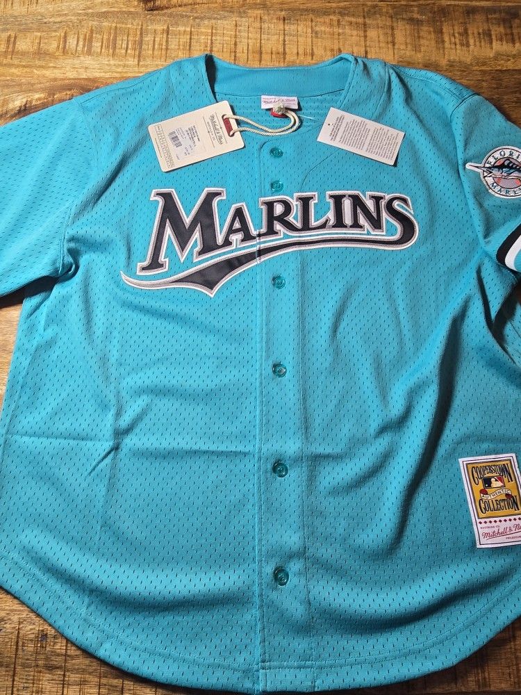 Authentic Andre Dawson 1995 Florida Marlins Mitchell Ness