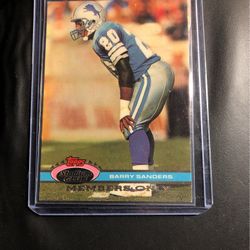 1991 Topps Stadium Club Members Only Barry Sanders Football Card Mint Condition!
