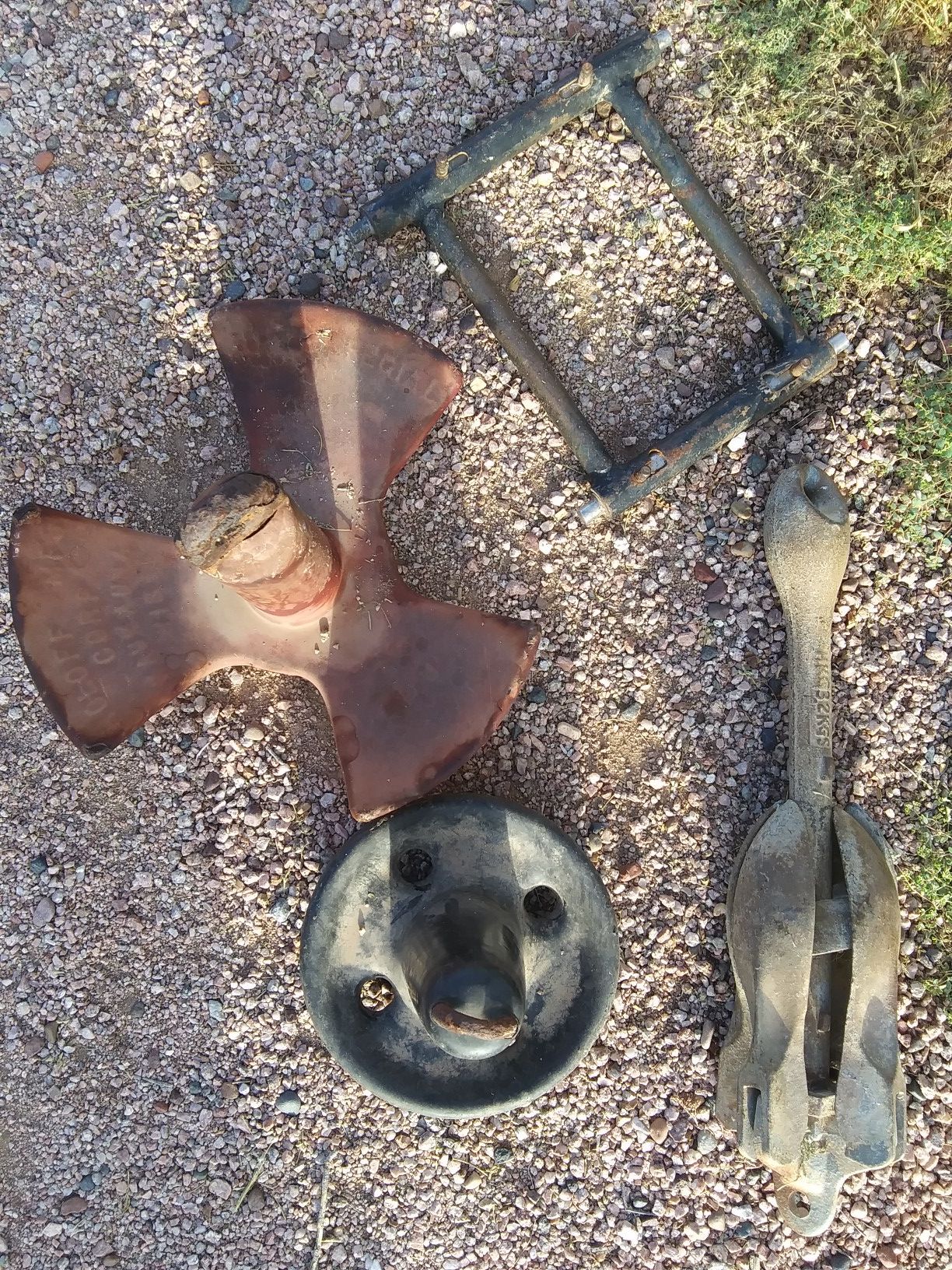 Anchors and boat transom saver