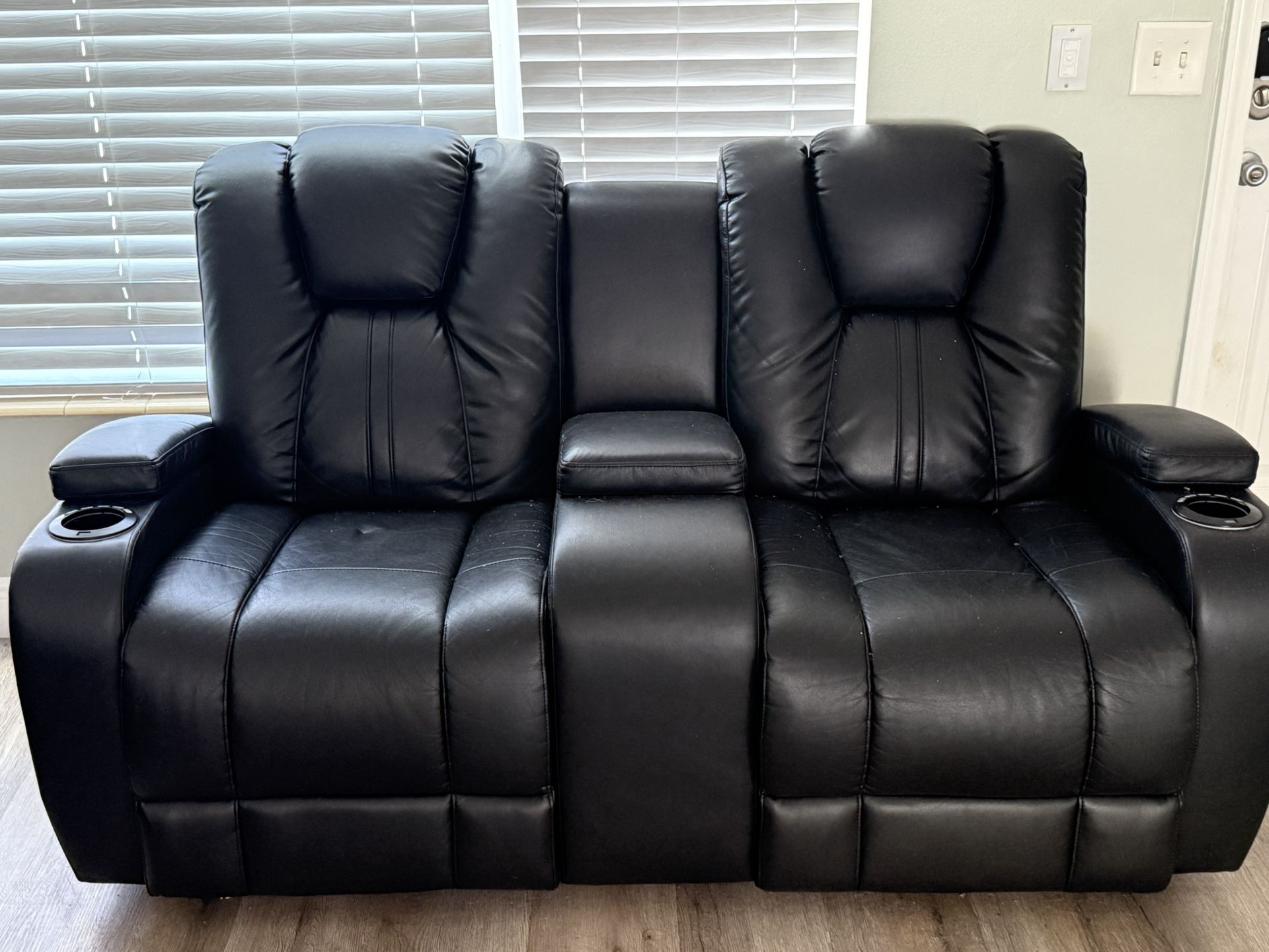 Black Reclining Loveseat