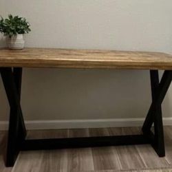 Solid Heavy Wood Sofa Table 