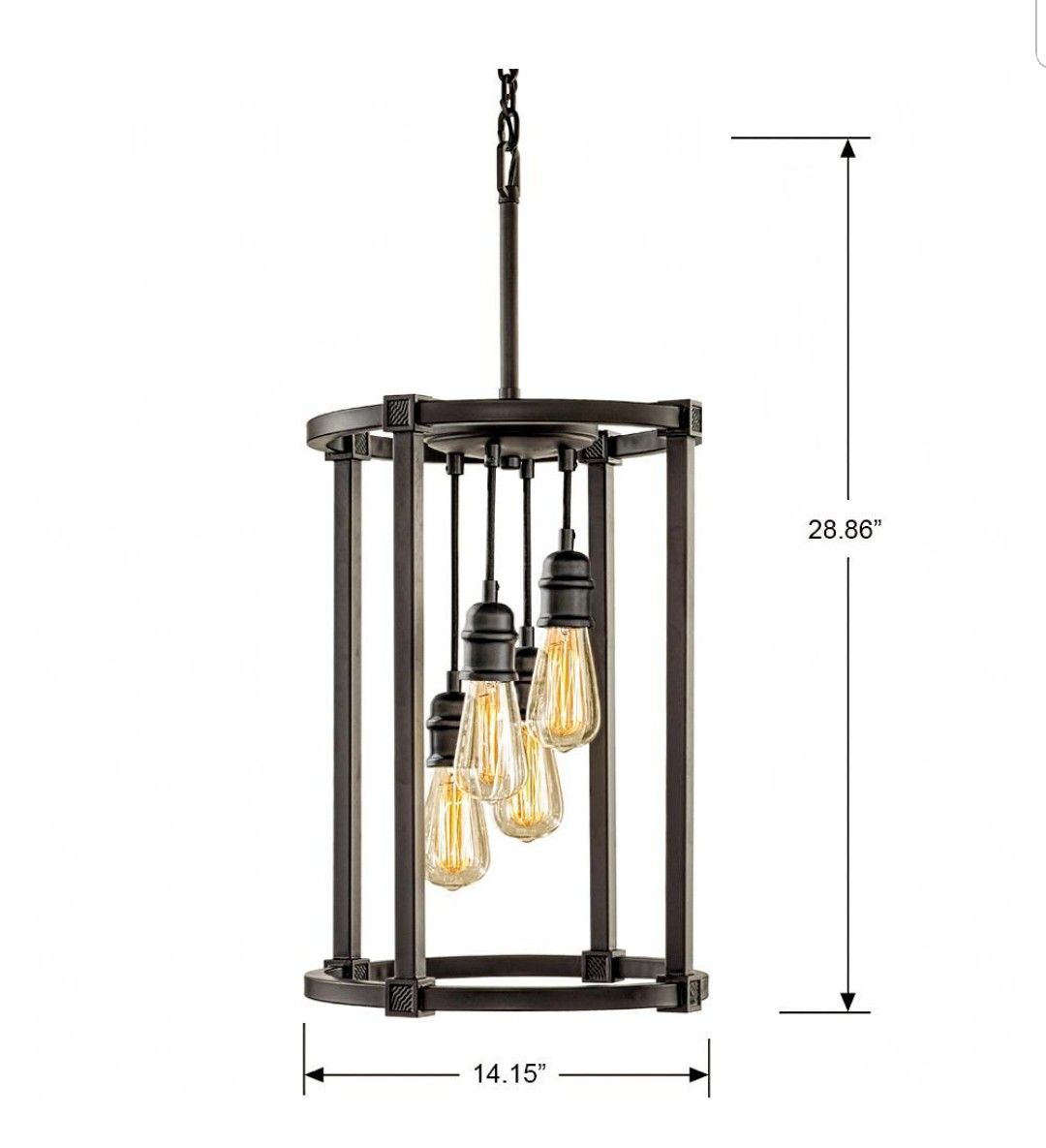 New Home Decorators Romaro Row 4-Light Chandelier, Retail $150!!!! - $75