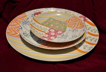 Taste Setters Patchwork Plate Set $3 Each Set(3 Plates)