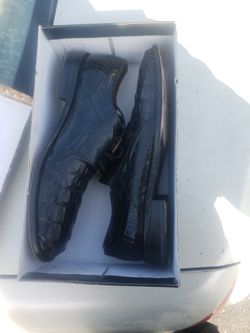 David Eden Archer 2 Alligator Hornbeck And Lizard Black Size 9.5