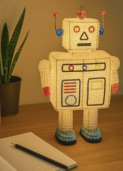 Rare Robot Lamp  Absolutely Adorable 