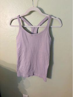 lululemon athletica Light Lilac Ribbed Racerback Tank