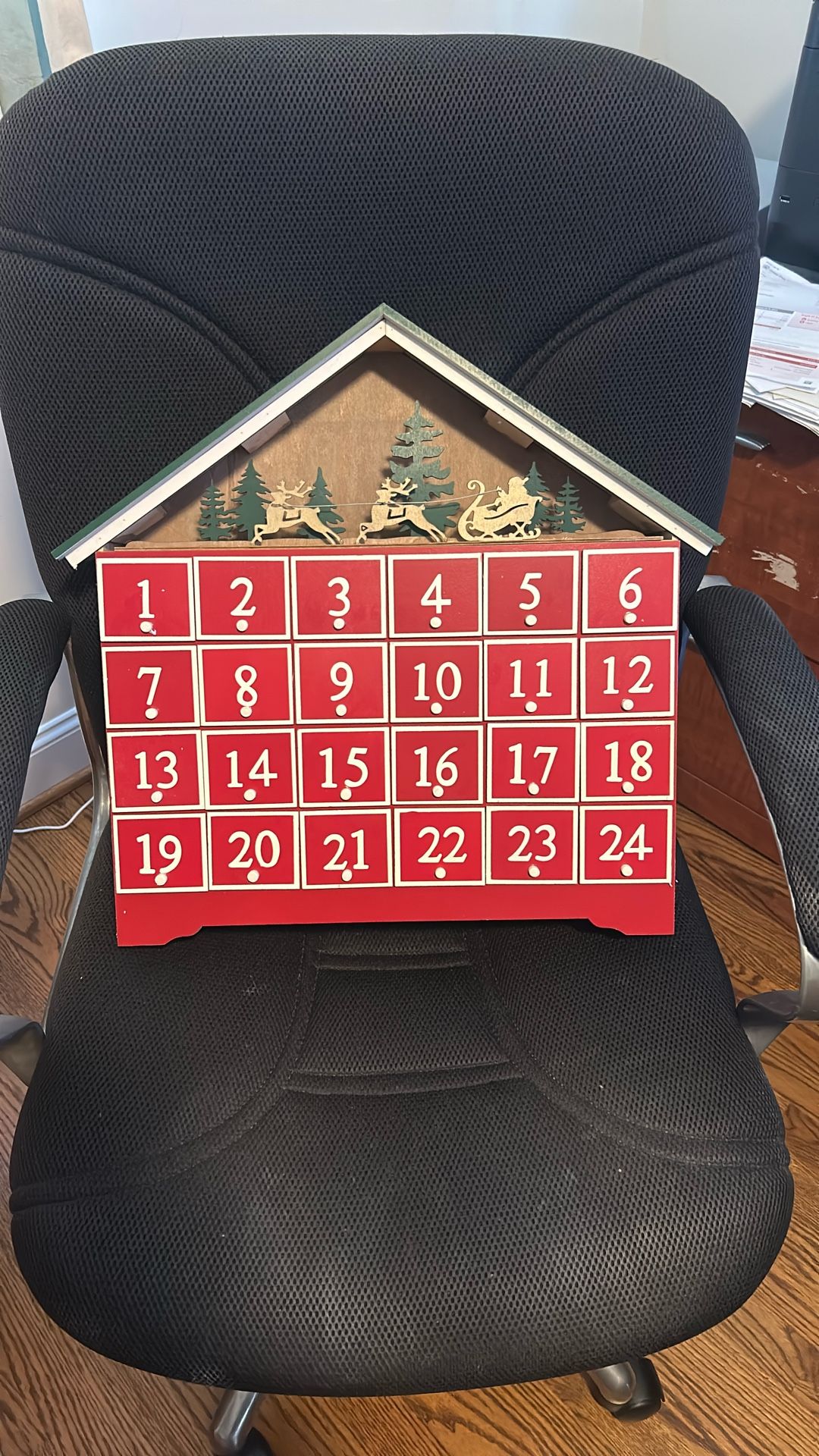 Advent Calendar Wooden