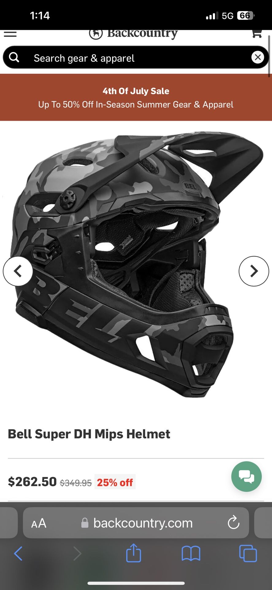 BELL SUPER DH MIPS HELMET 