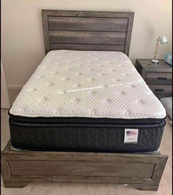 King and Queen Mattresses IN STOCK & $10 Plan Option Available