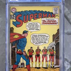 Superman #153 (1962) CGC 8.0 — Curt Swan Western Showdown Cover; Jerry Siegel