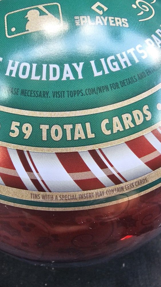 Topps Baseball Card Tin Stocking Stuffer