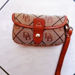 BRAND NEW Dooney & Burke Flap Wristlet