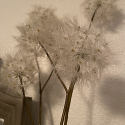Artificial dandelion two branch flowers