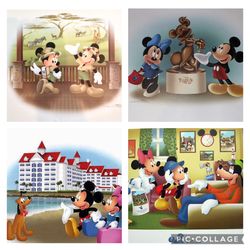 2013 Disney Vacation Club Authenticated Lithographs Lot of 4