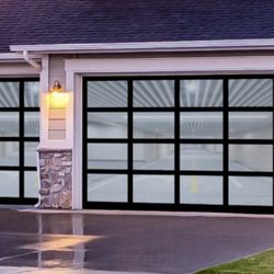Framed Glass Garage Door