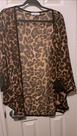 Leopard print cardigan