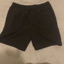 Plain Black Shorts