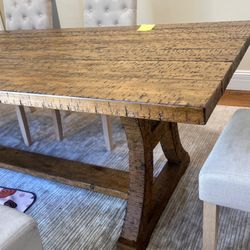 Rustic Wood Dining Table