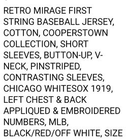 1919 CHICAGO WHITE SOX JERSEY (STARTER - COOPERSTOWN COLLECTION) for Sale  in Plymouth Meeting, PA - OfferUp