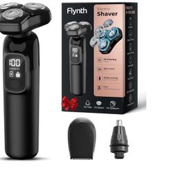Electric Razor for Men Flynth 3-in-1 Cordless Shaver 