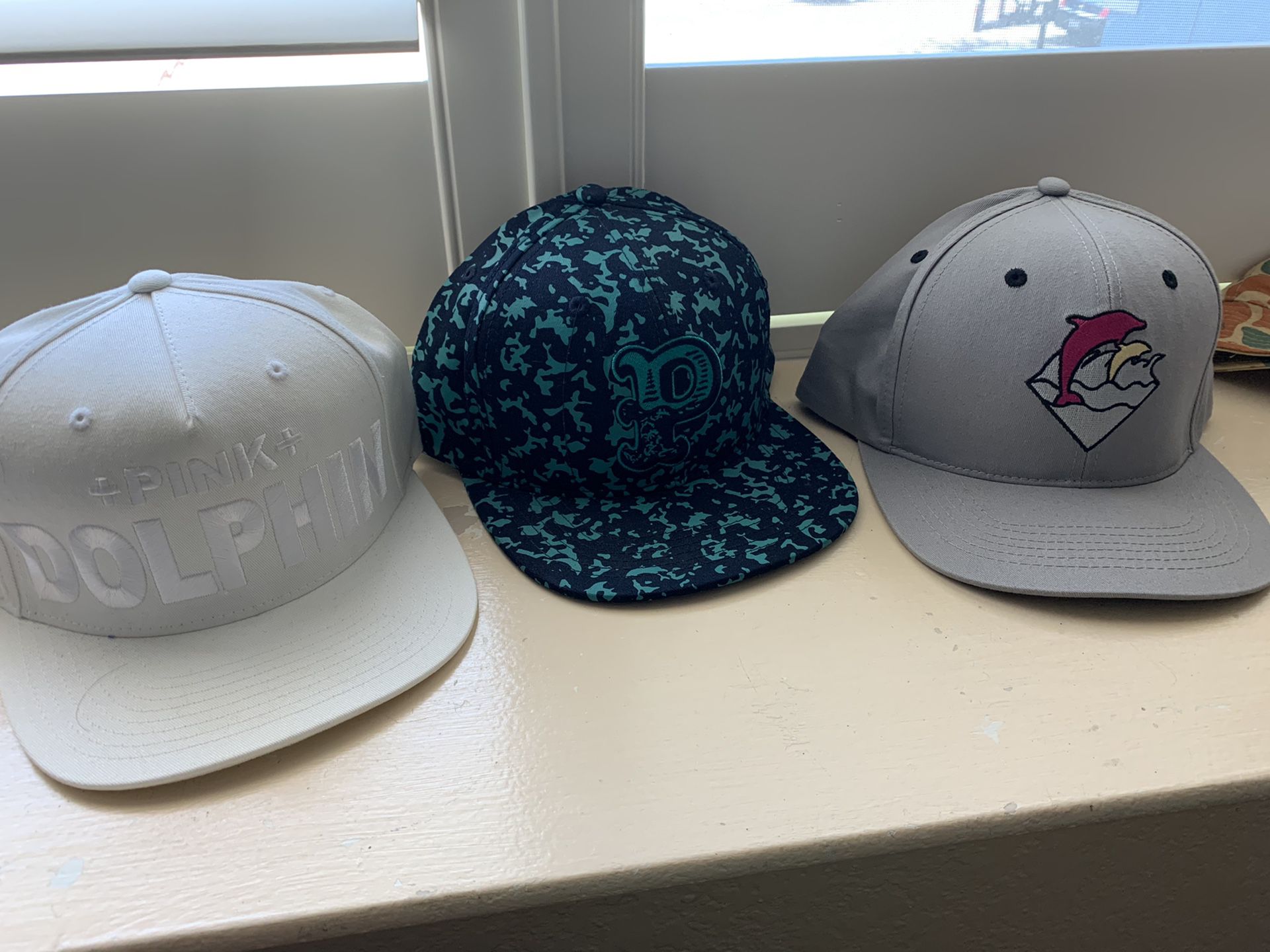 Pink Dolphin hats and beanie