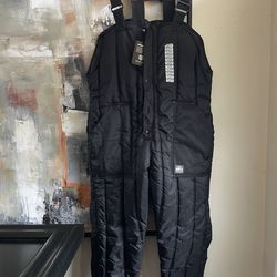 New Polar King Insulated Bib Overall Black- 2XL Regular -NWT