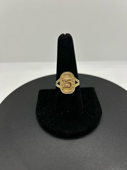 BRAND NEW 10KTT “15” Ring