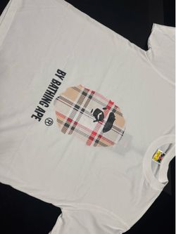 White bape tee