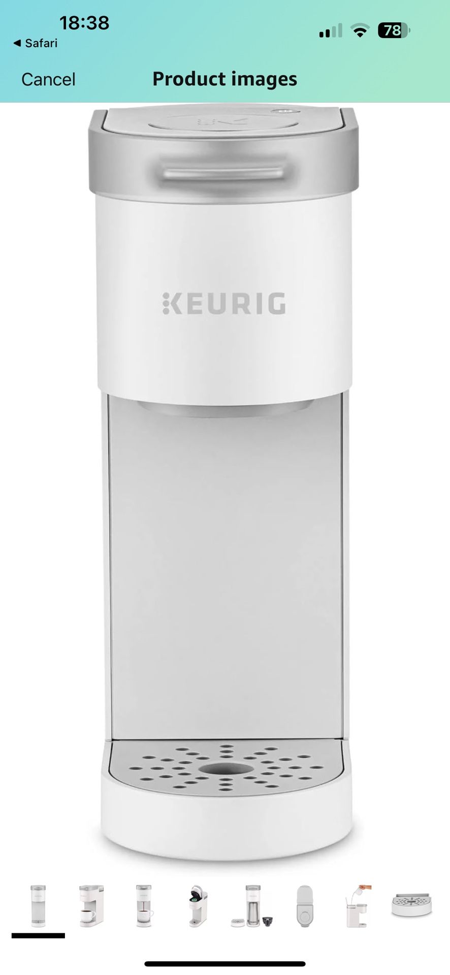 keurig-used one time only