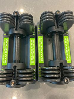Gold’s Gym Spacesaver 25 adjustable dumbbells