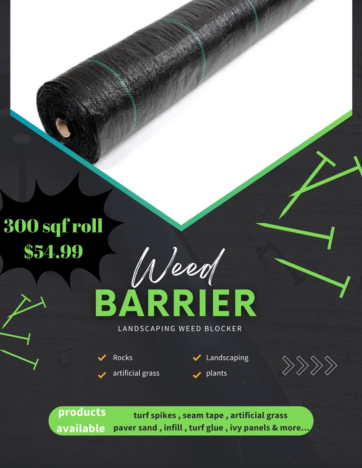 Weed Barrier Weed Blocker Fabric