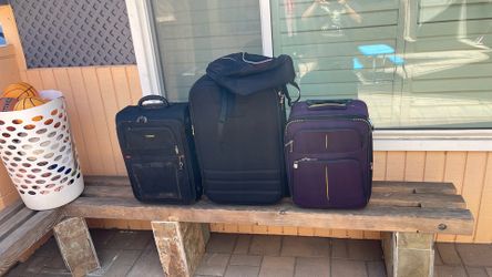 Luggage and back pack