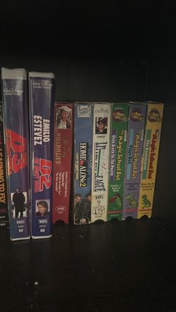 Lot of 9 VHS Tapes 90s Movies & Kids